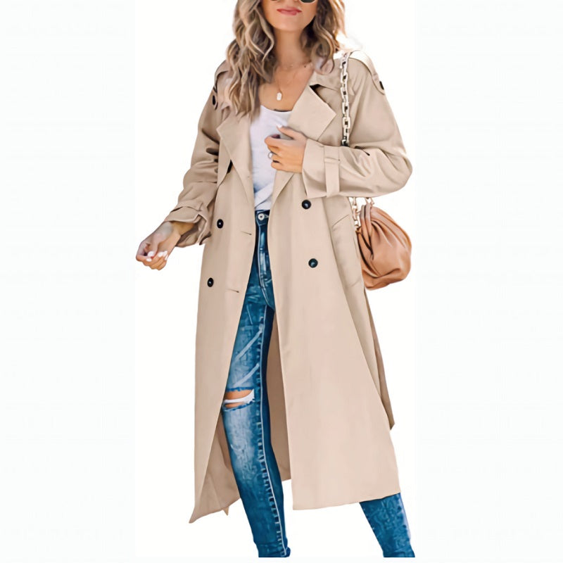 Zara | Women's Trench Coat Long, Classic Belted Design, Autumn