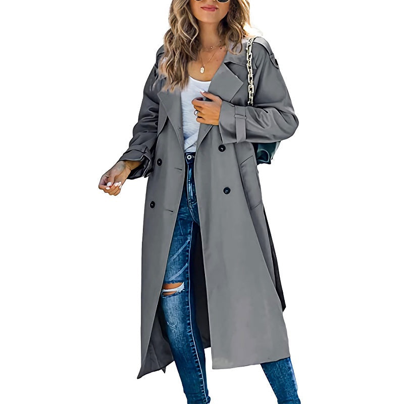 Zara | Women's Trench Coat Long, Classic Belted Design, Autumn