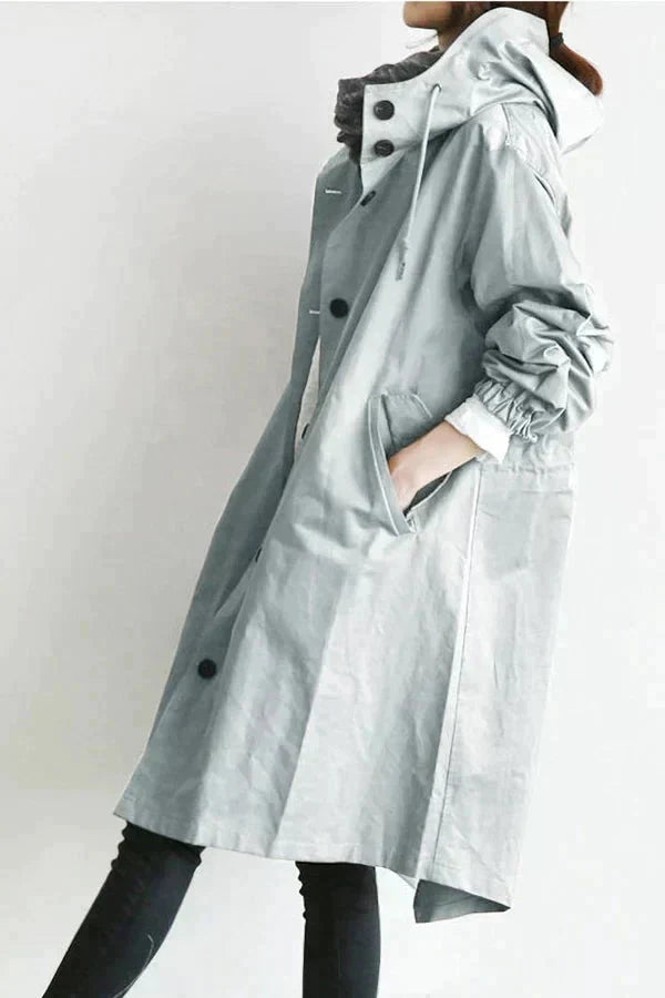 Elizabeth | Women's Waterproof Raincoat, Oversized Hood Breathable, Autumn
