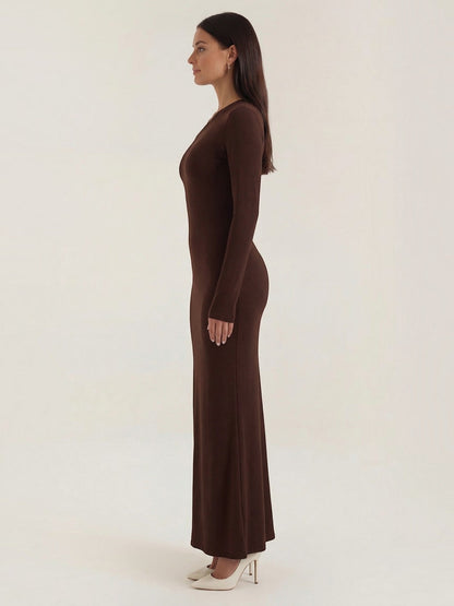 Women's Bodycon Maxi Dress with Fitted Silhouette