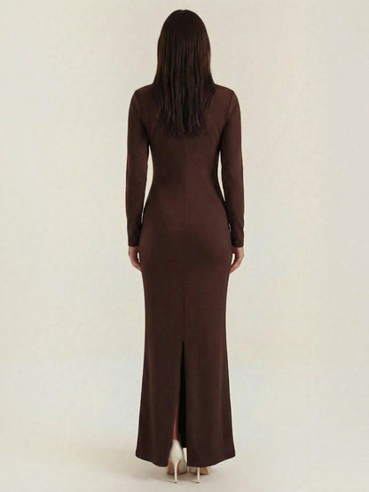 Women's Bodycon Maxi Dress with Fitted Silhouette