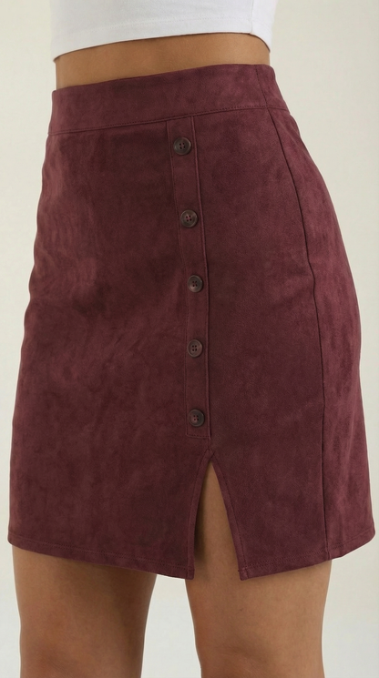 Women's Button Down Mini Skirt