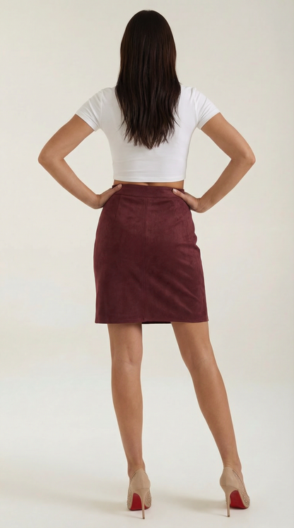 Women's Button Down Mini Skirt