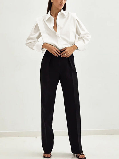 Women's Button Down Square Shirt