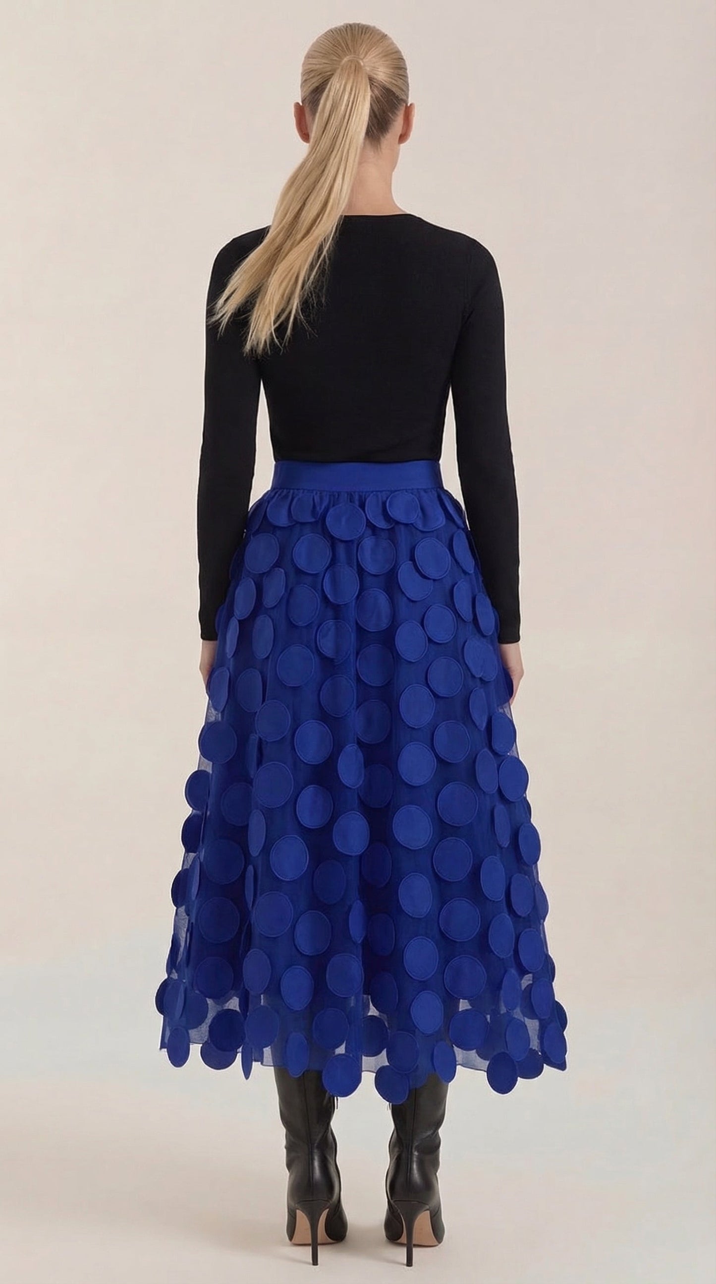 Women's Circle Print Mini Skirt