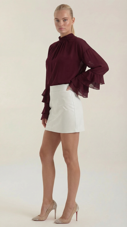 Women's Croc Embossed Mini Skirt
