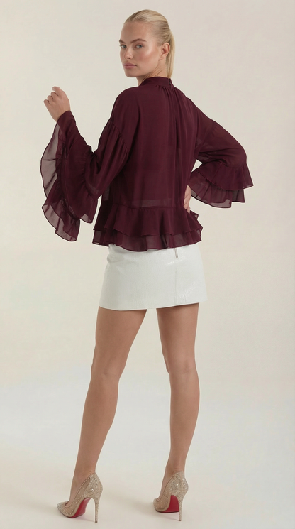 Women's Croc Embossed Mini Skirt