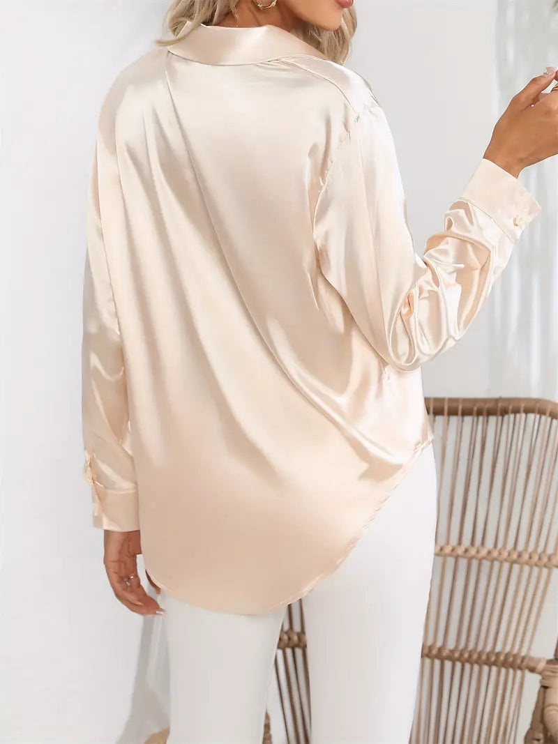 Women's Elegant Satin Blouse for Women