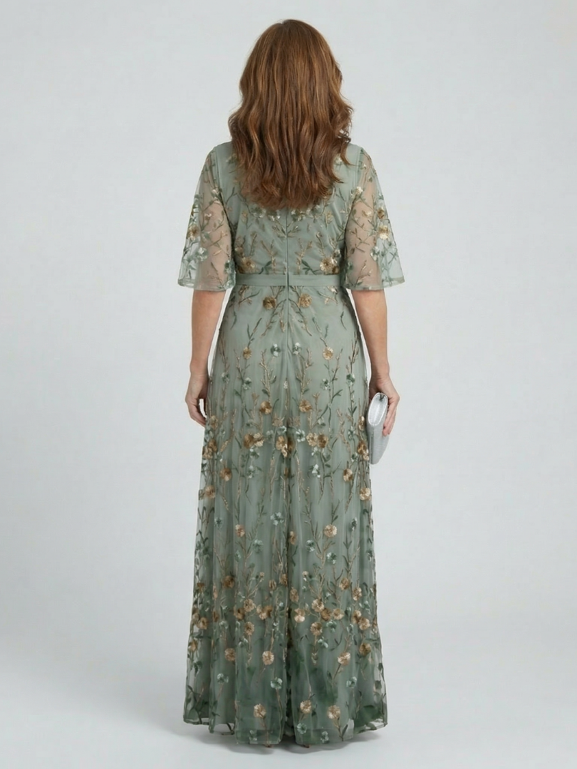 Women's Halter Neck Floral Maxi Dress with Flowing Skirt and Lightweight Fabric