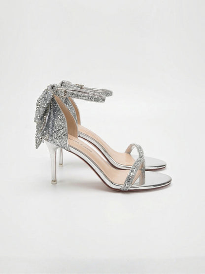 Women's Heel Sandals with Bow Detail