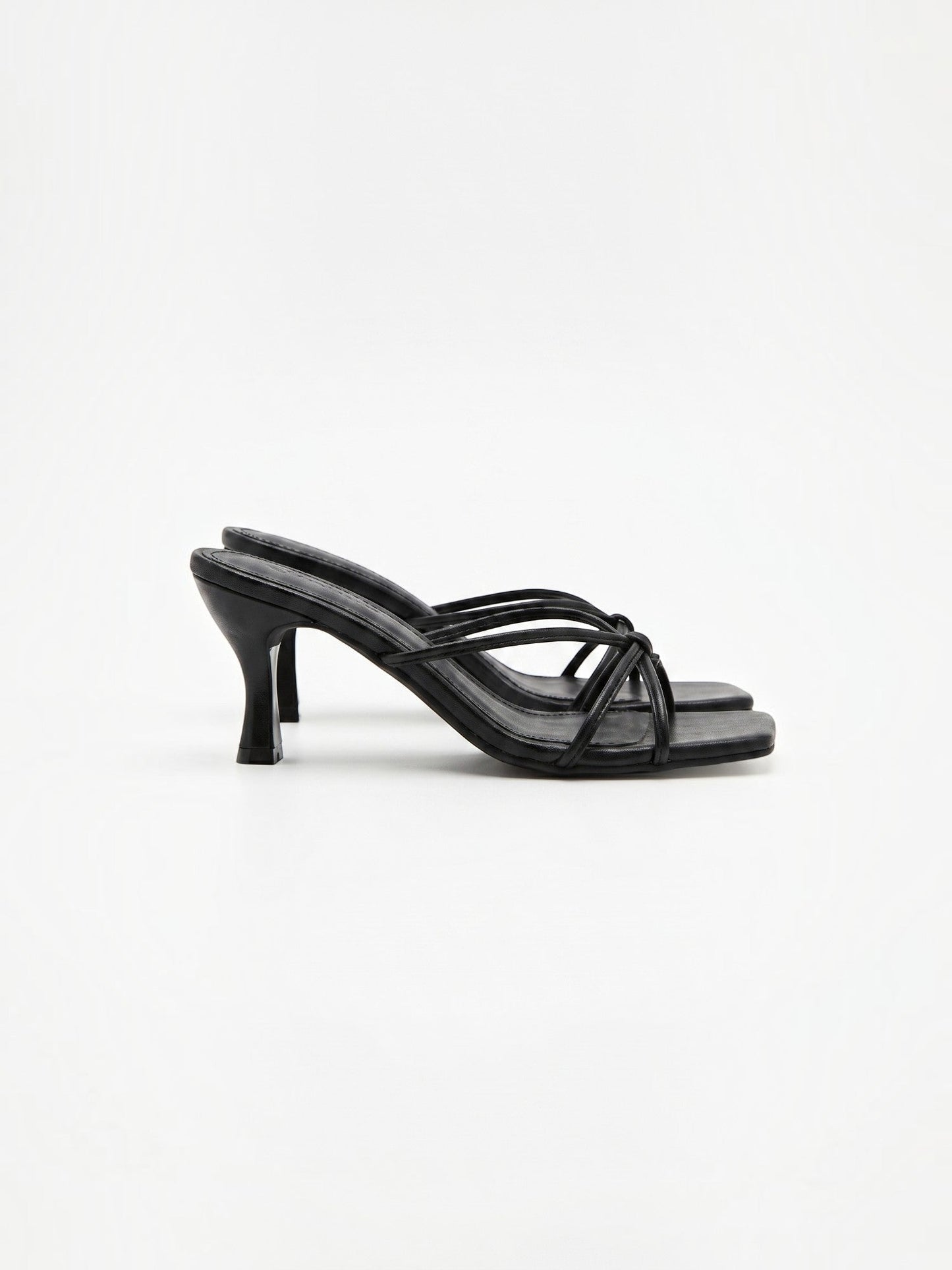 Women's Heel Sandals with Cross Over Straps