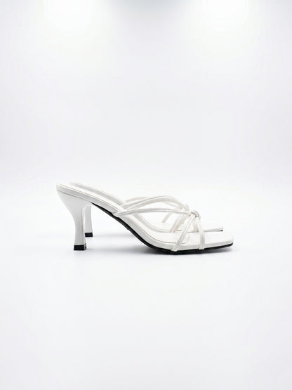 Women's Heel Sandals with Cross Over Straps