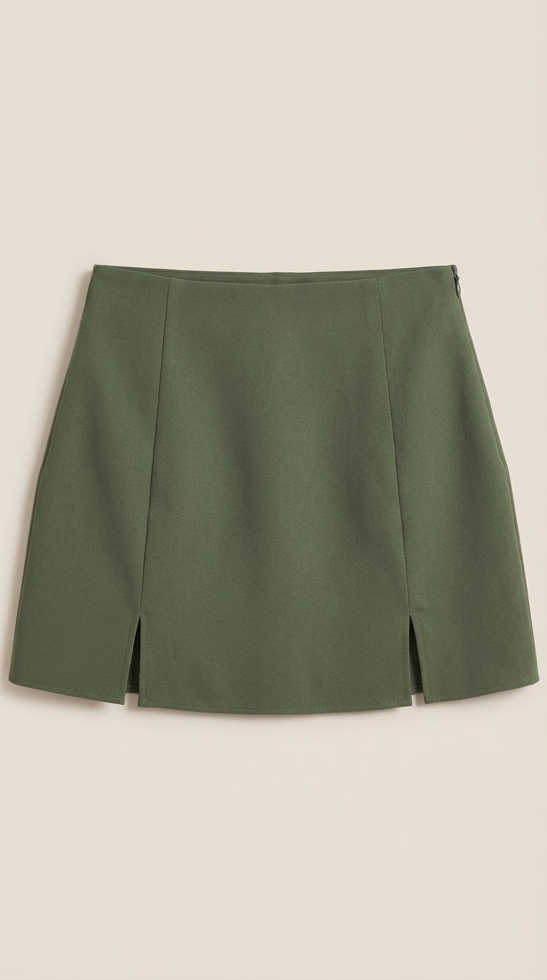 Women's High Waist Mini Skirt with Tailored Fit