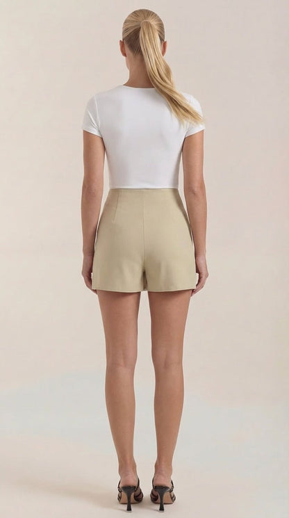 Women's High Waist Mini Skirt with Tailored Fit