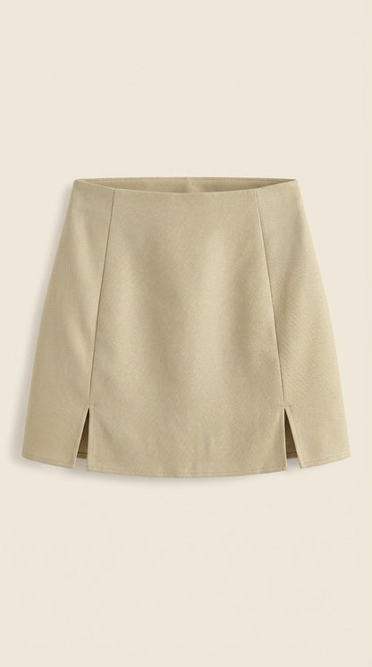 Women's High Waist Mini Skirt with Tailored Fit
