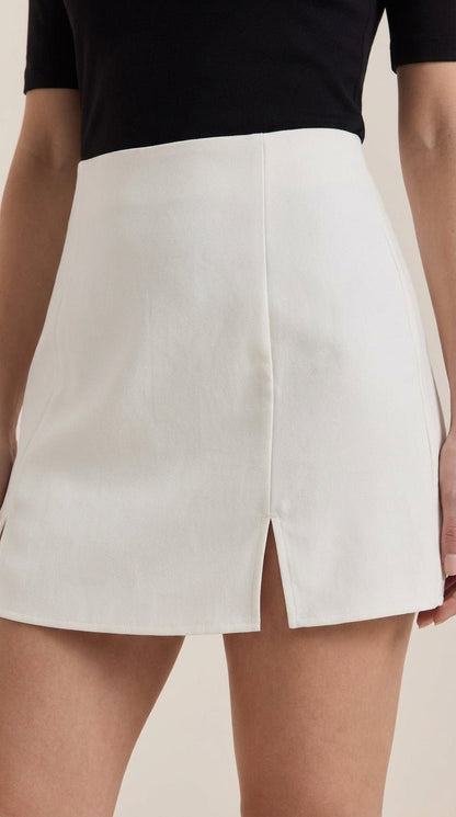 Women's High Waist Mini Skirt with Tailored Fit