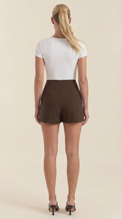Women's High Waist Mini Skirt with Tailored Fit