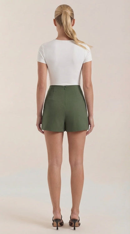 Women's High Waist Mini Skirt with Tailored Fit