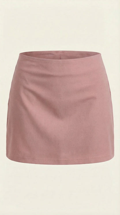 Women's High Waist Pleated Mini Skirt