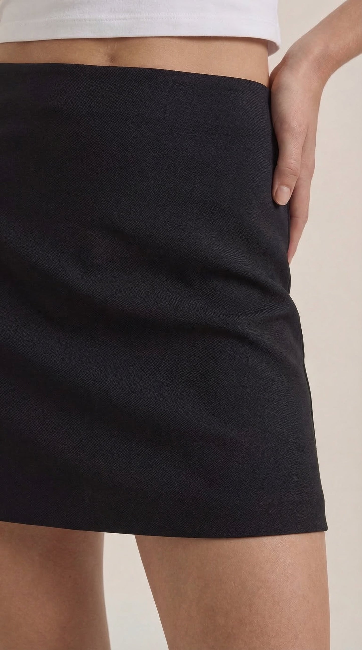 Women's High Waist Pleated Mini Skirt
