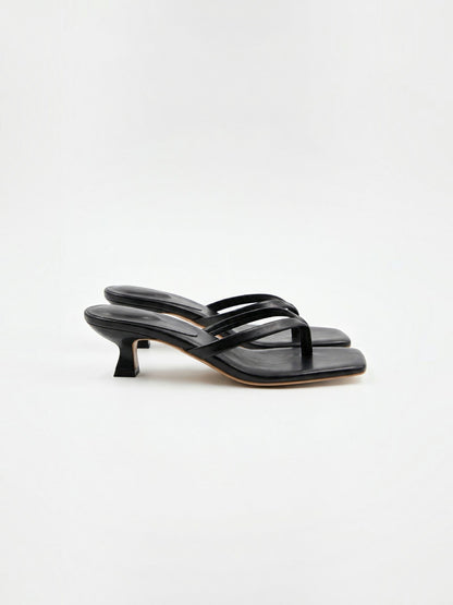 Women's Kitten Heel Sandals with Open Toe
