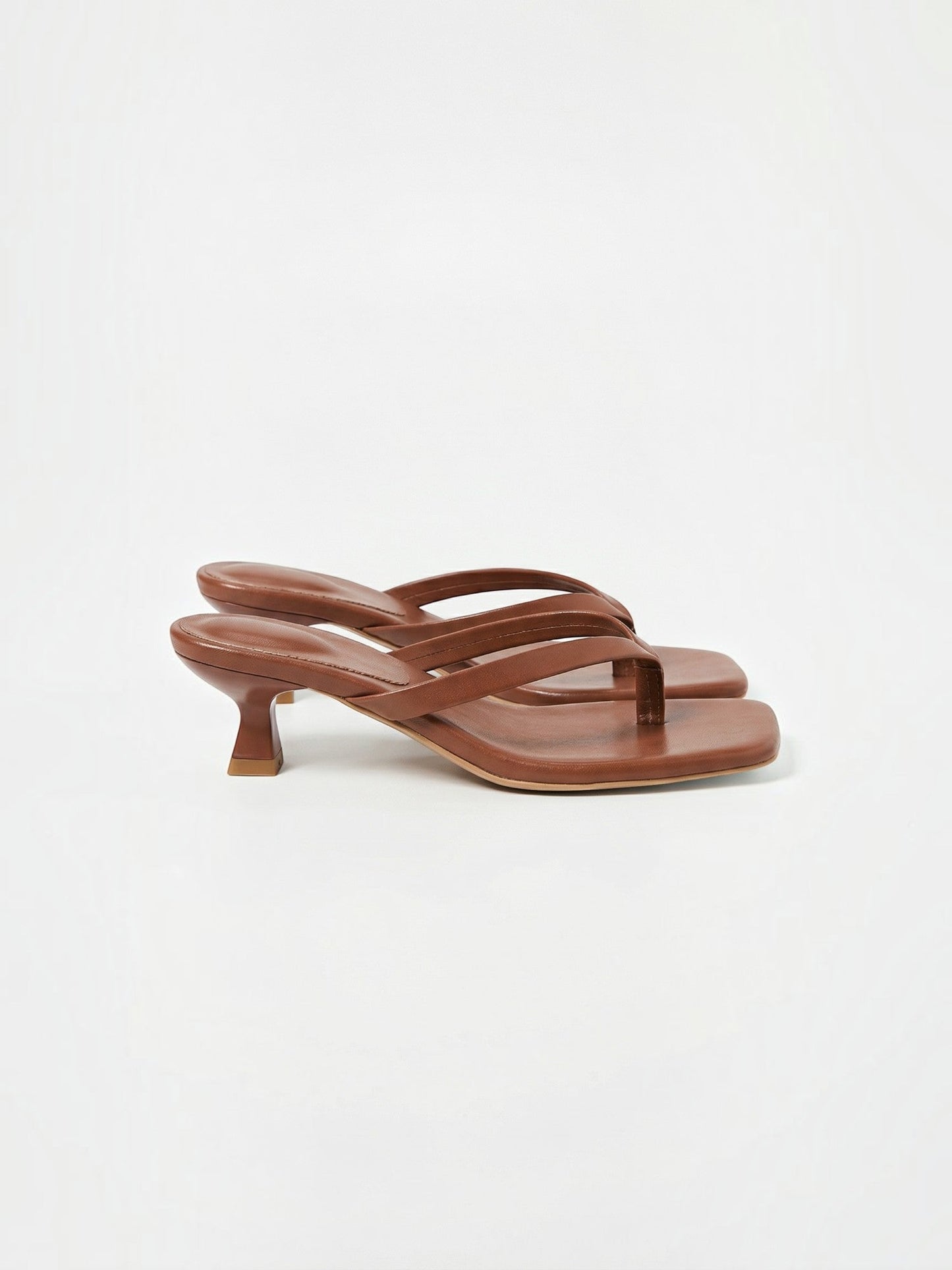 Women's Kitten Heel Sandals with Open Toe