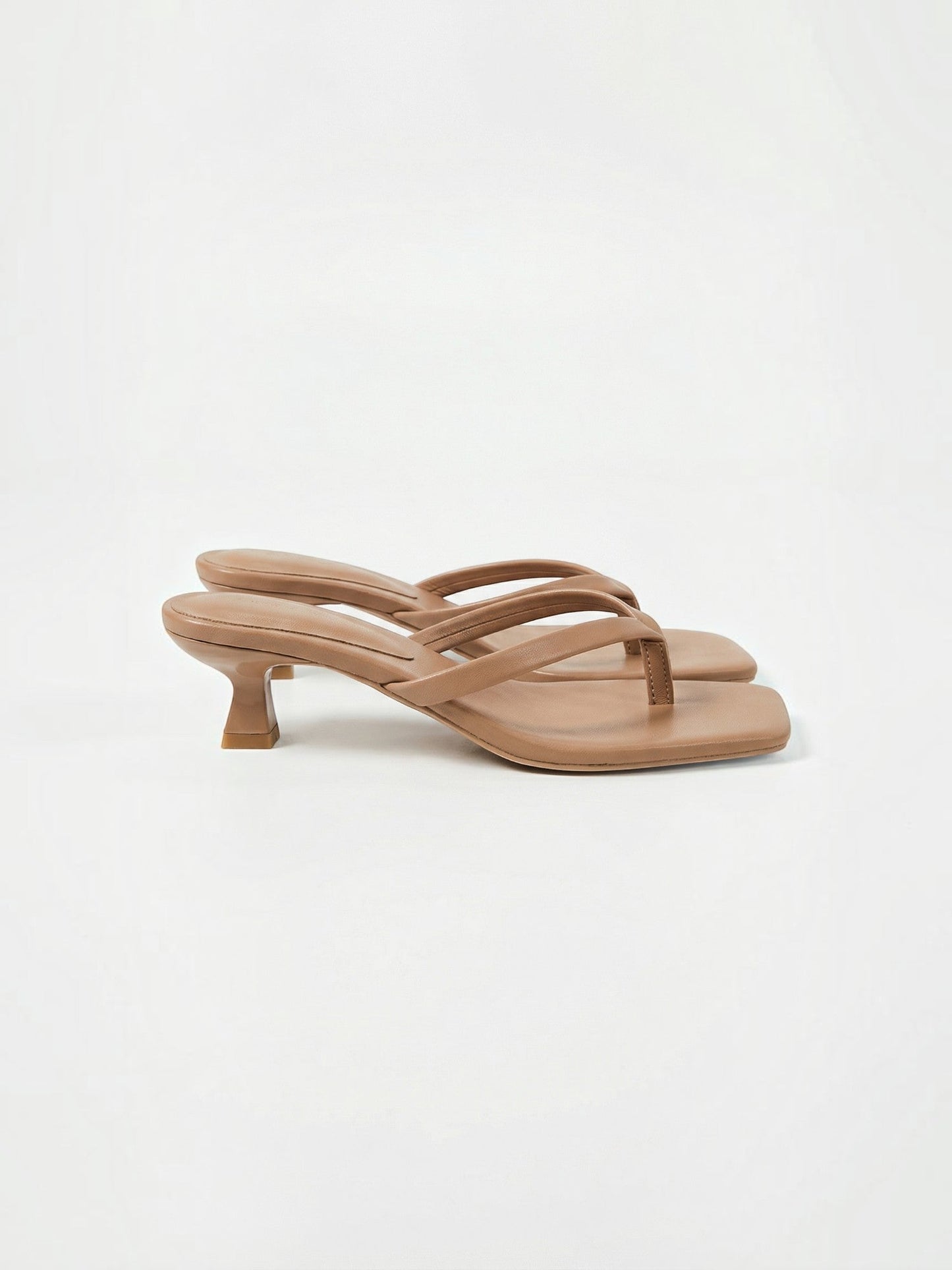 Women's Kitten Heel Sandals with Open Toe