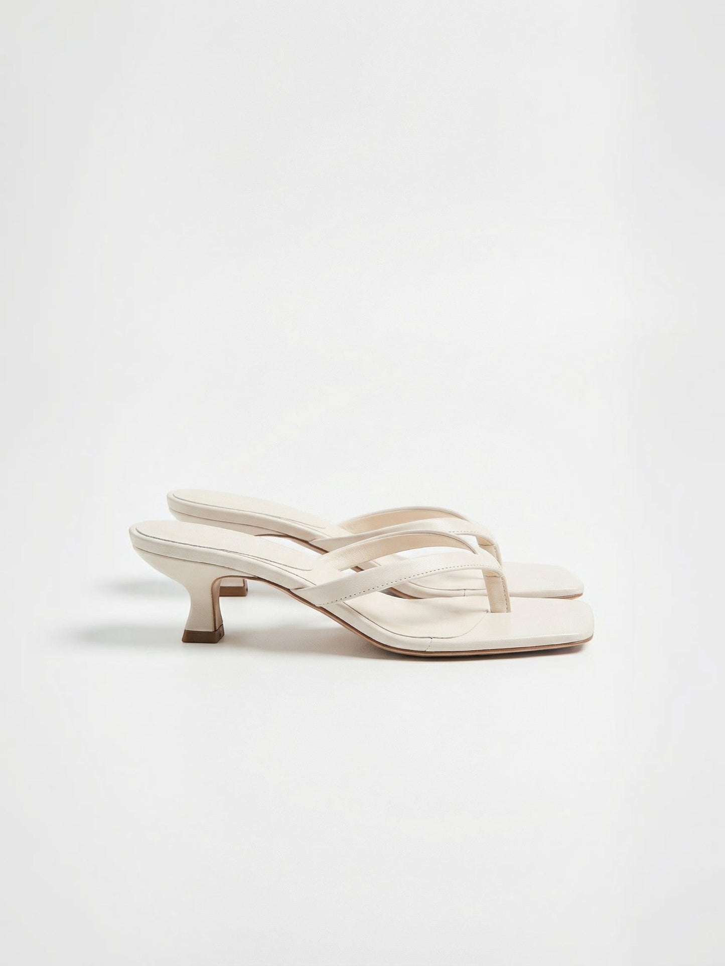Women's Kitten Heel Sandals with Open Toe
