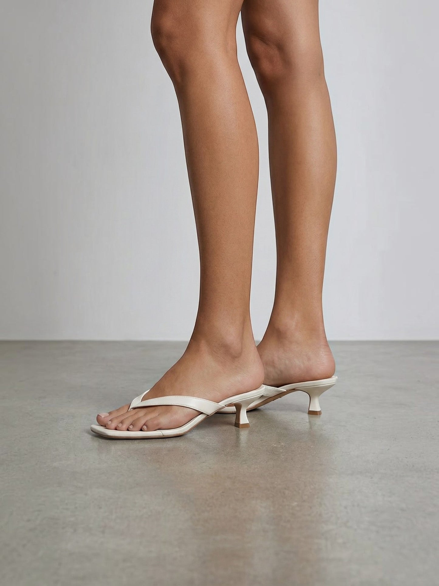 Women's Kitten Heel Sandals with Open Toe