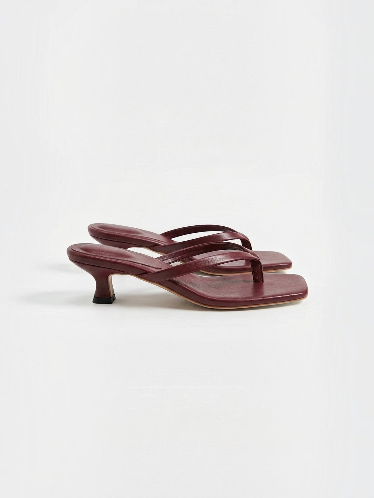 Women's Kitten Heel Sandals with Open Toe