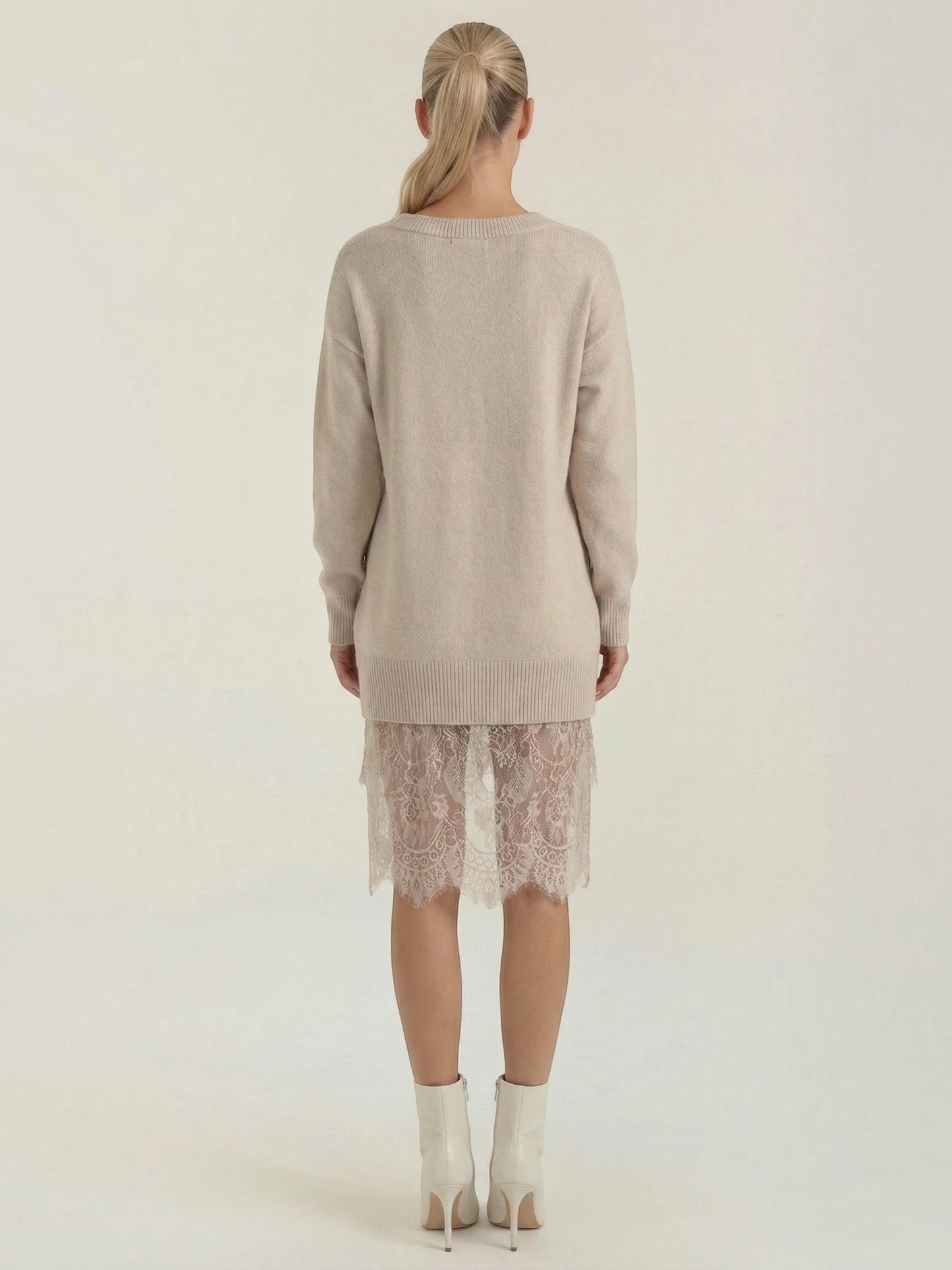 Women's Knit Mini Dress with Fitted Silhouette