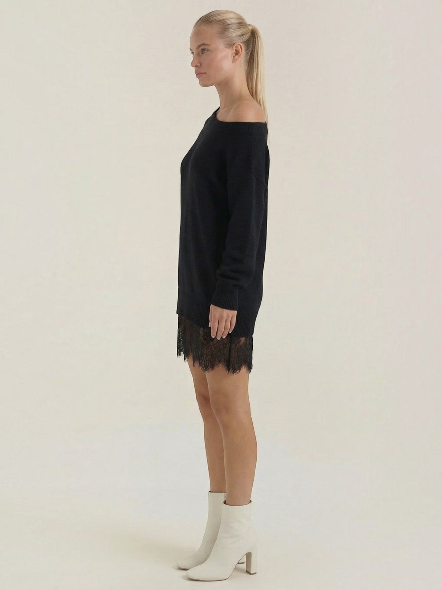 Women's Knit Mini Dress with Fitted Silhouette