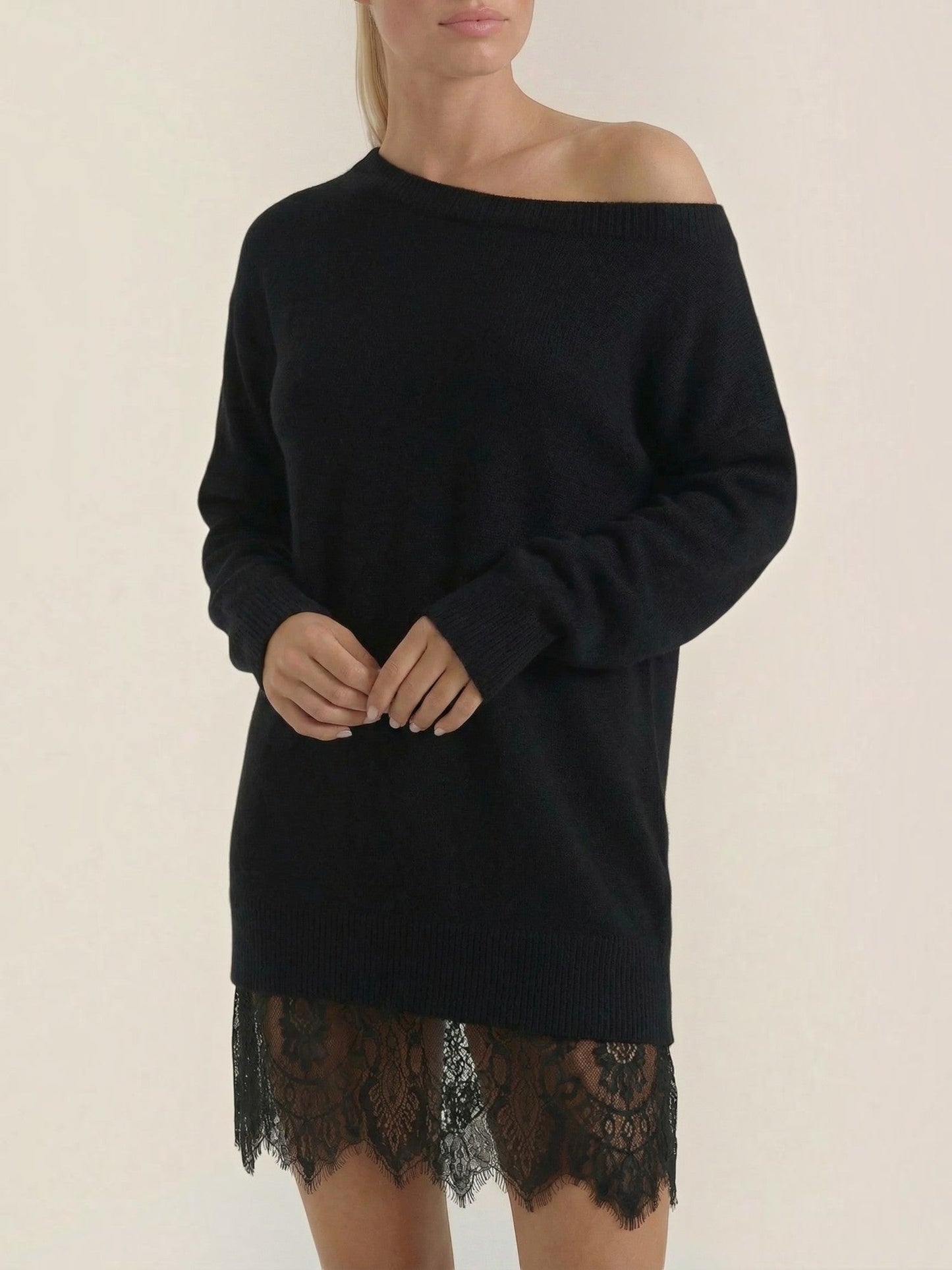 Women's Knit Mini Dress with Fitted Silhouette