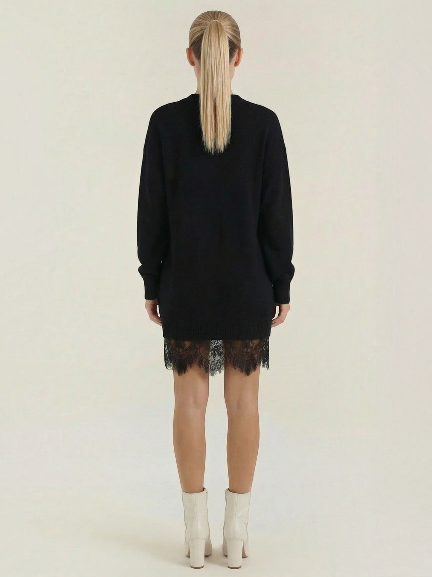 Women's Knit Mini Dress with Fitted Silhouette