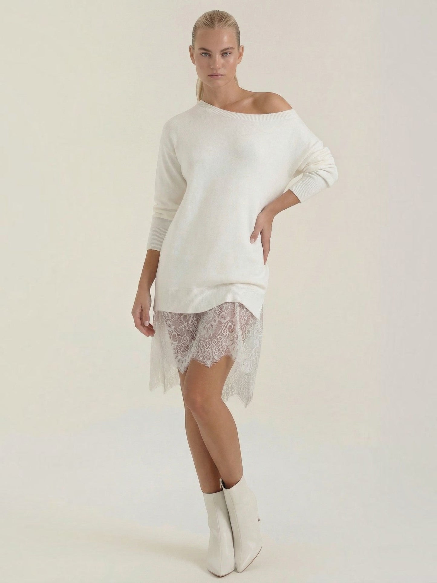Women's Knit Mini Dress with Fitted Silhouette