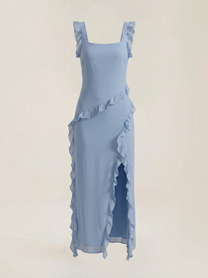 Women's Maxi Dress with Ruffle Detail