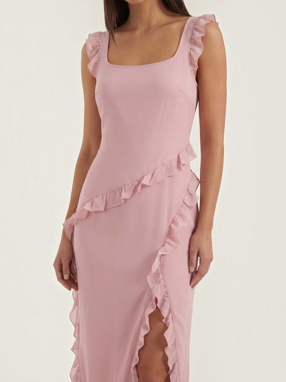 Women's Maxi Dress with Ruffle Detail