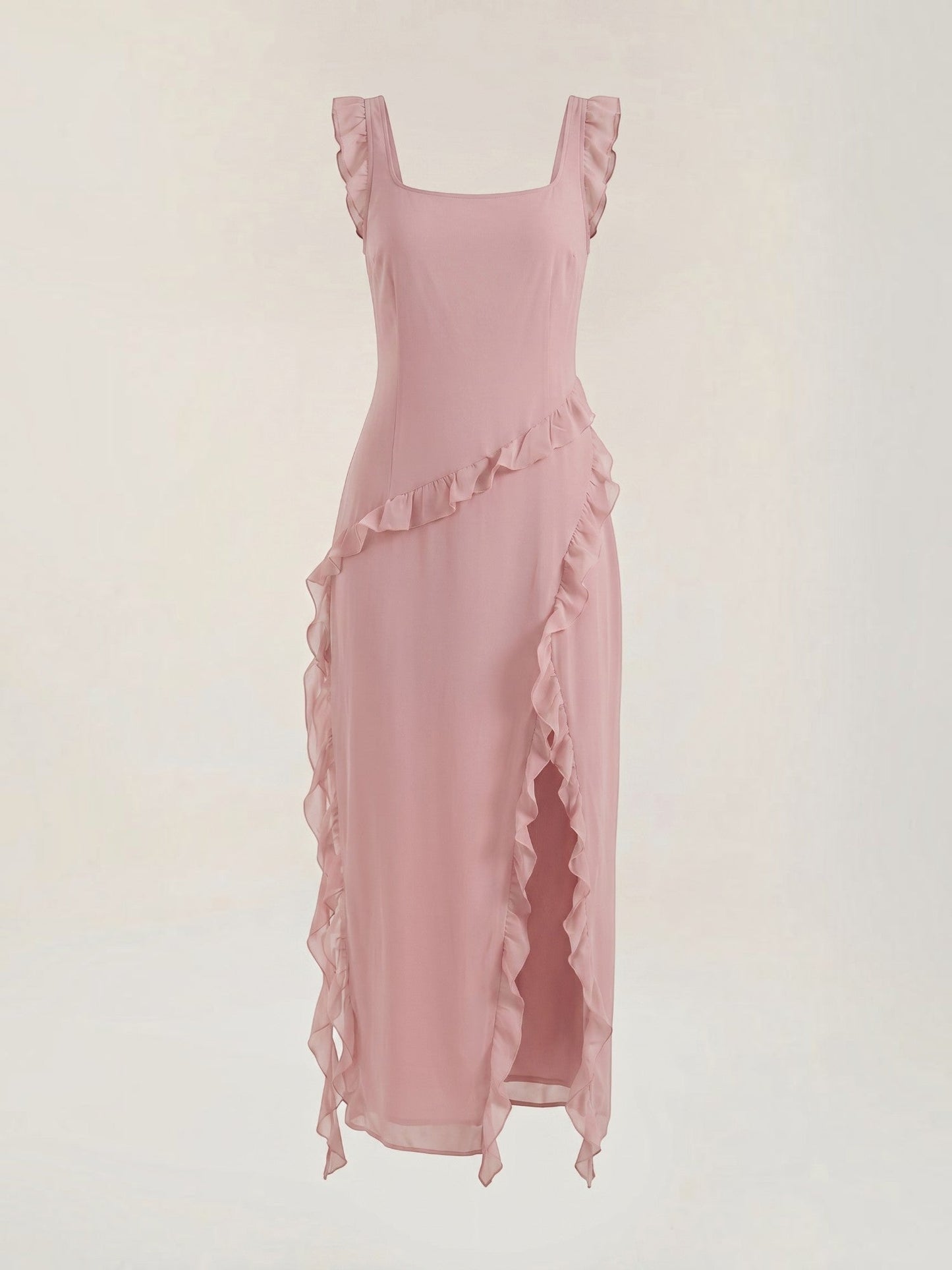 Women's Maxi Dress with Ruffle Detail