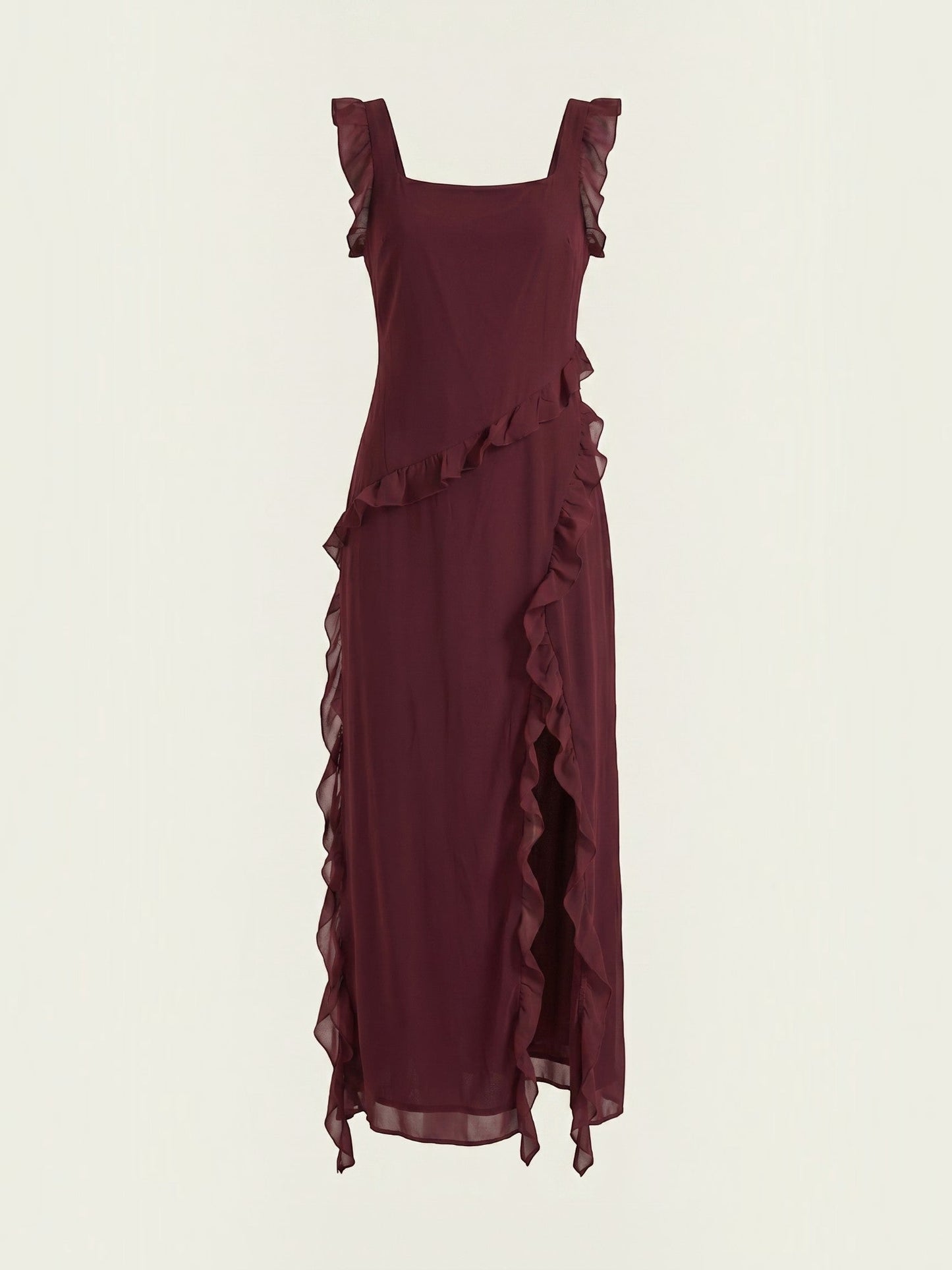 Women's Maxi Dress with Ruffle Detail