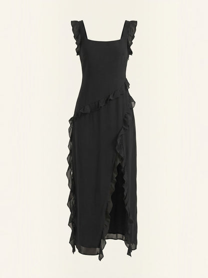Women's Maxi Dress with Ruffle Detail