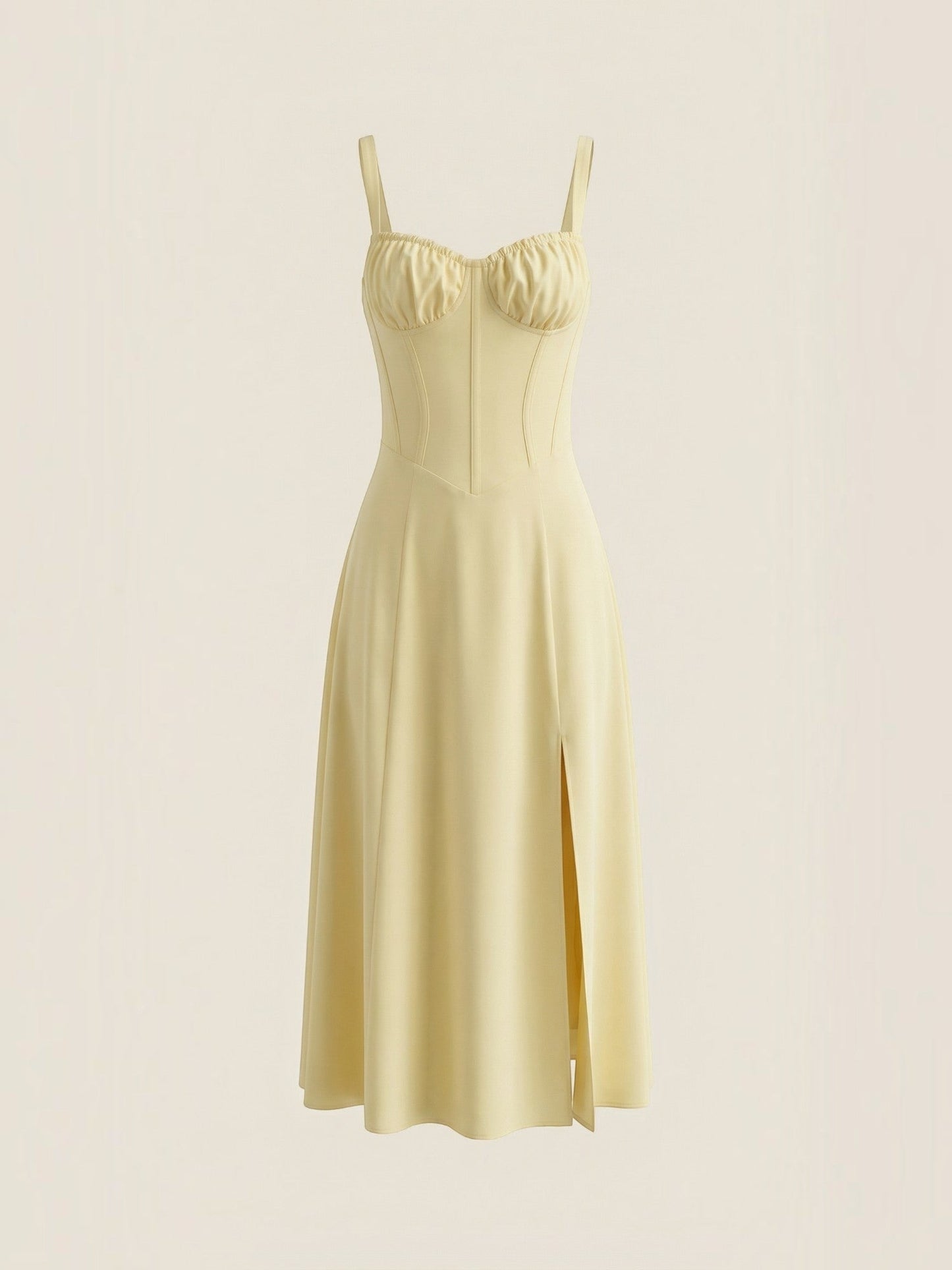 Women's Midi Dress with Lace Up Detail