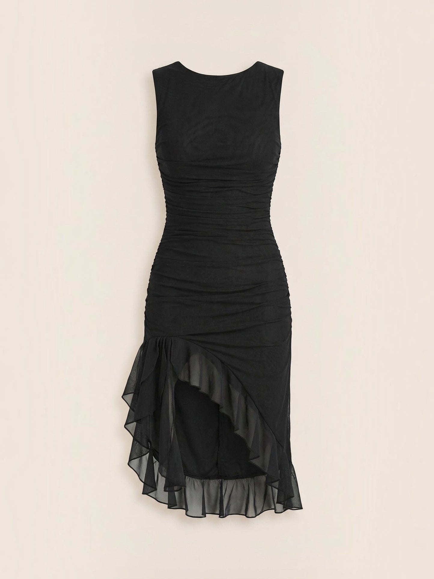 Women's Midi Dress with Ruffle Detail