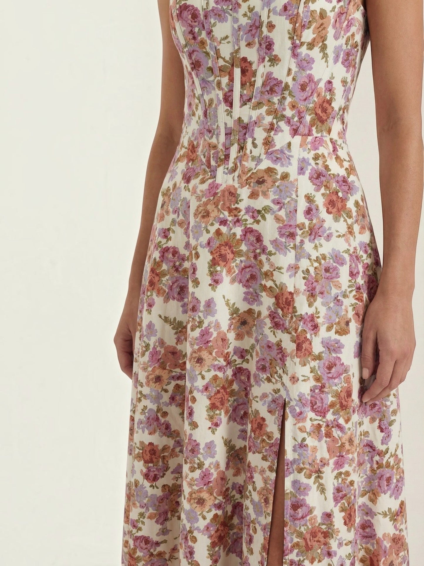 Women's Midi Summer Dress with Flowing Silhouette
