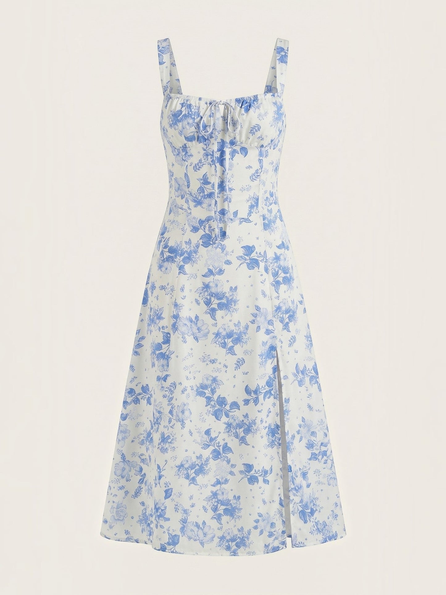 Women's Midi Summer Dress with Relaxed Fit