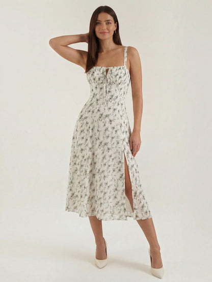 Women's Midi Summer Dress with Relaxed Fit