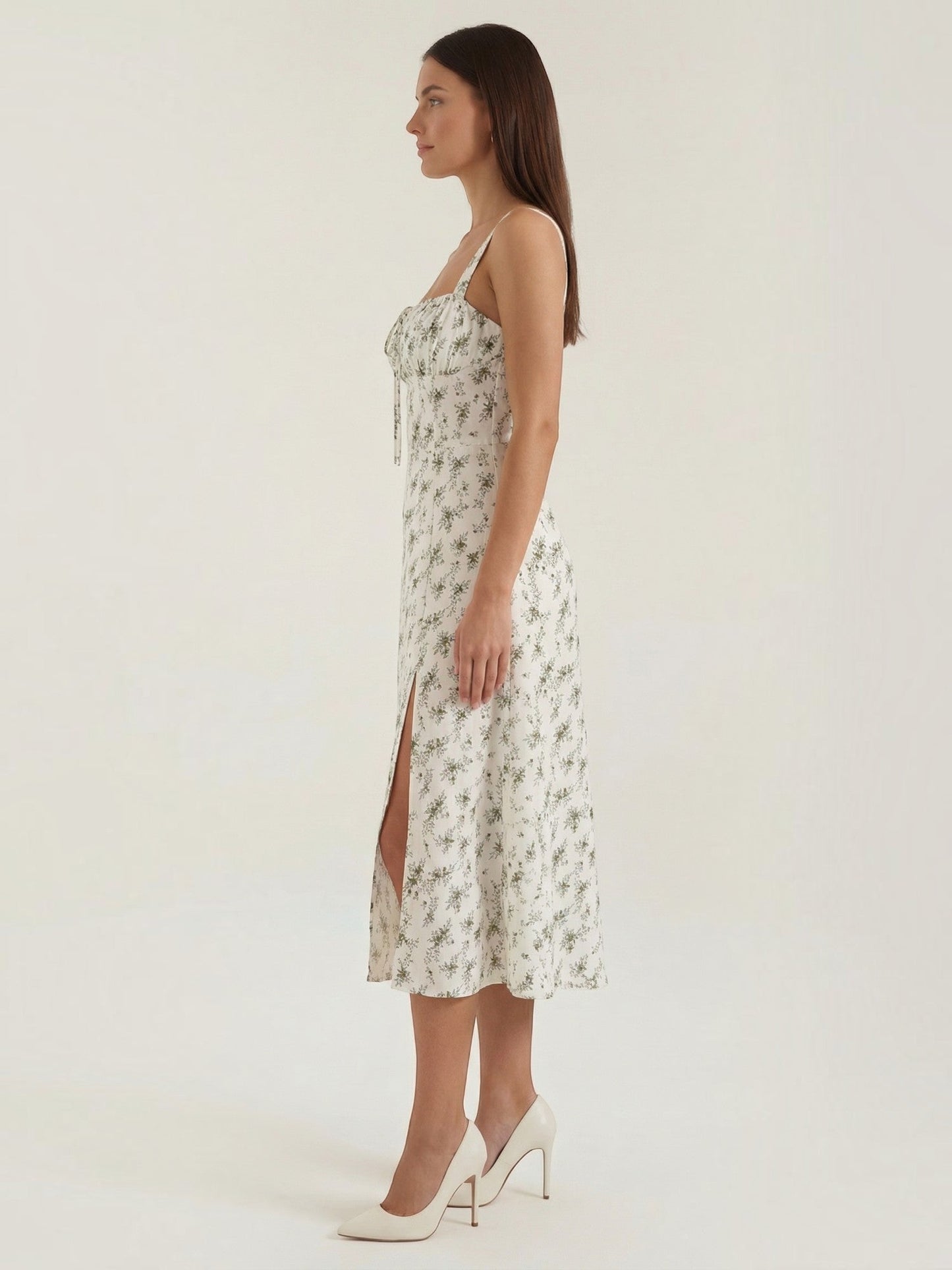 Women's Midi Summer Dress with Relaxed Fit