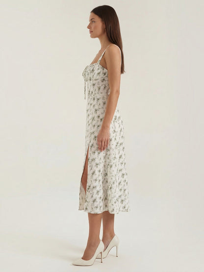 Women's Midi Summer Dress with Relaxed Fit