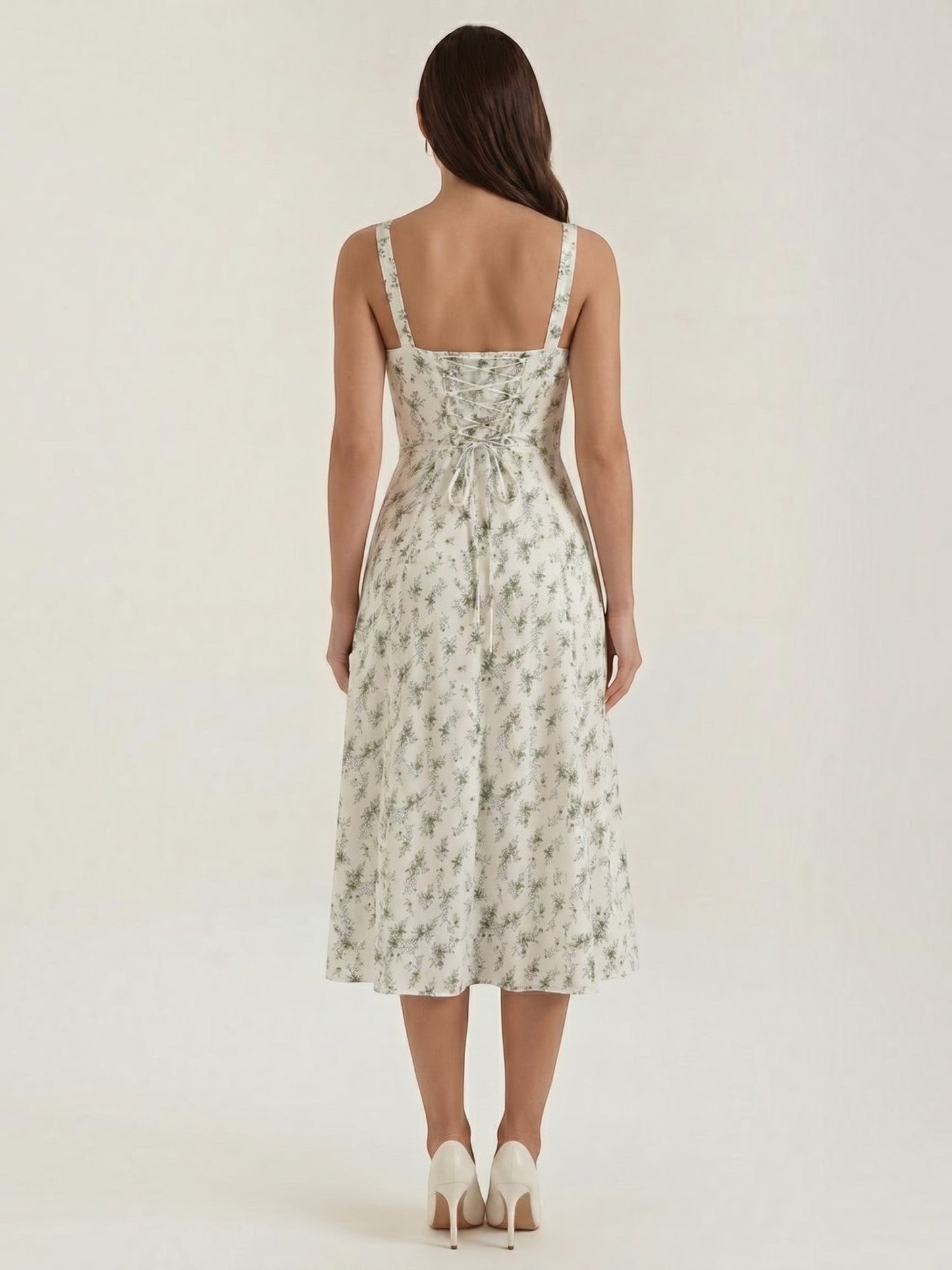 Women's Midi Summer Dress with Relaxed Fit