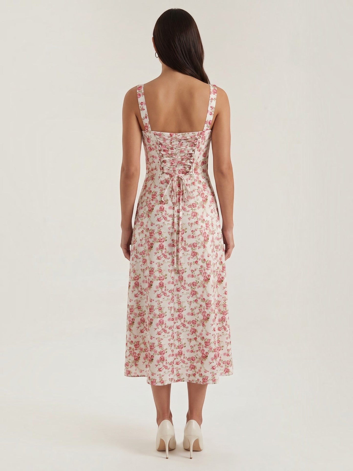 Women's Midi Summer Dress with Relaxed Fit