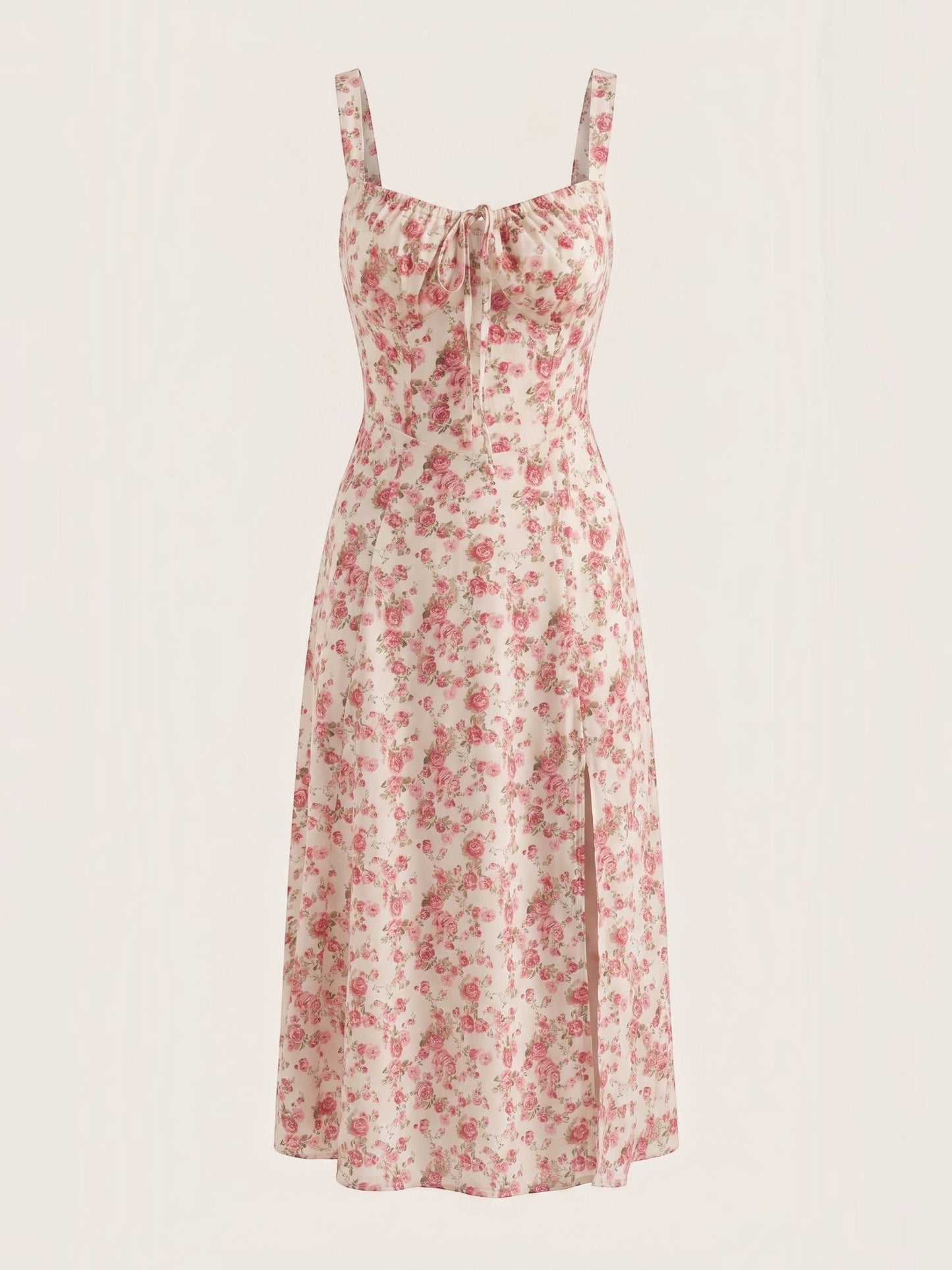 Women's Midi Summer Dress with Relaxed Fit